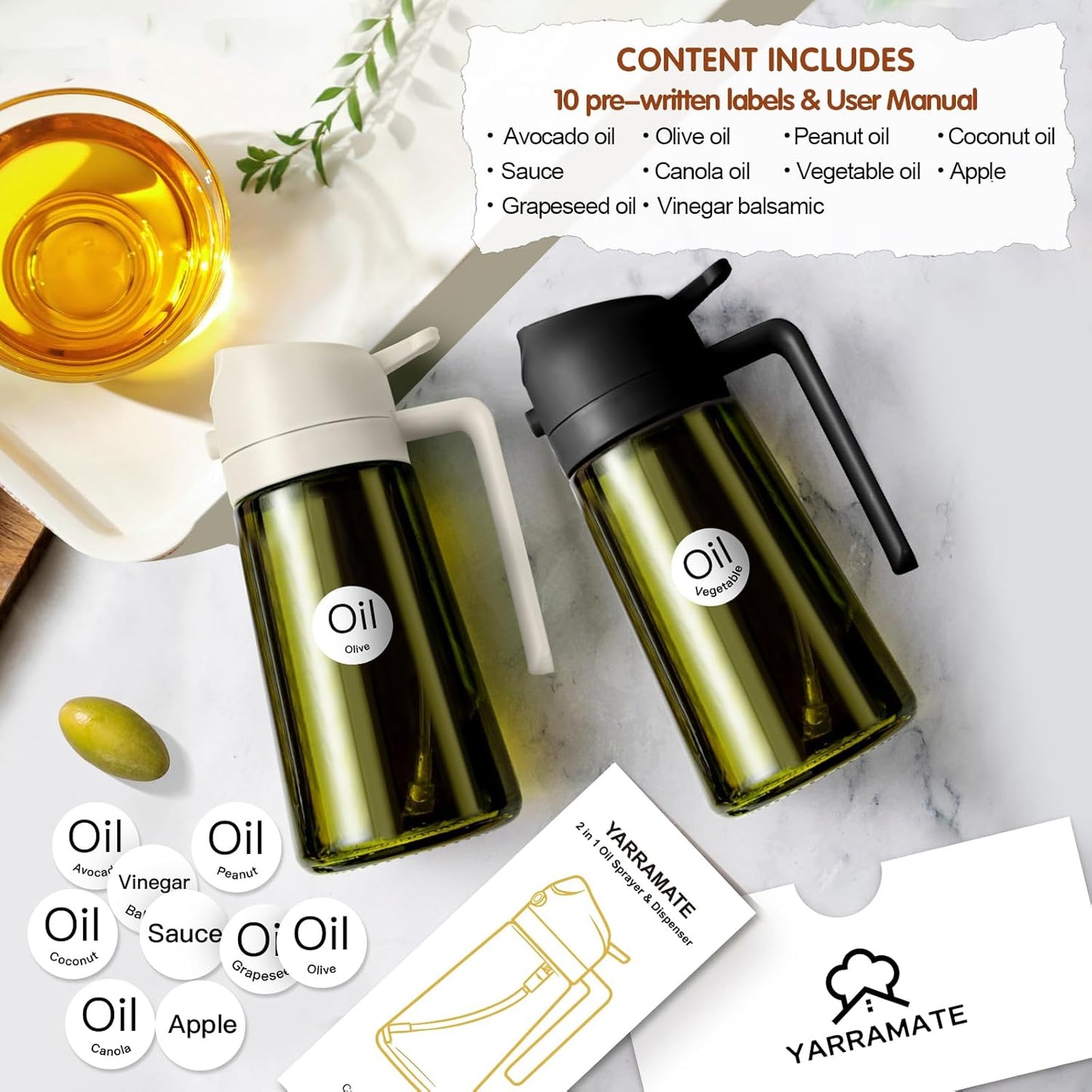 Dispensador de Azeite com Proteção UV