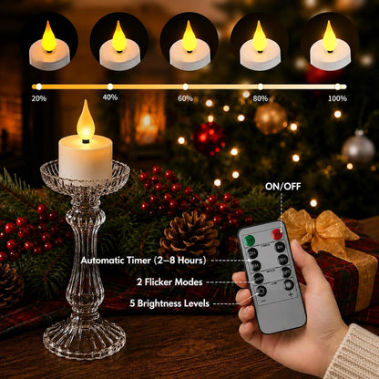 Velas LED Recarregáveis para Ambiente Elegante